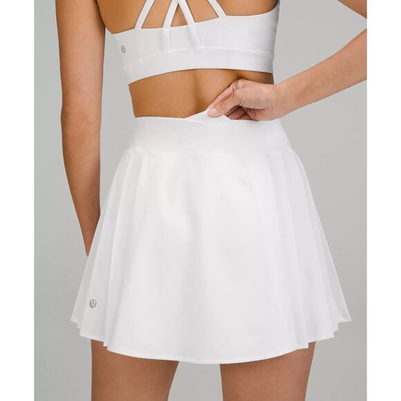 Lululemon Side-Pleat High-Rise Tennis Skirt White Size 8 NWT - Picture 4 of 8